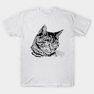 Cat for women funny kitty cat head for girls and boys T-Shirt